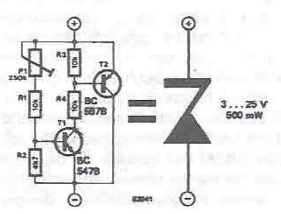 Variable voltageZener circuit diagram project
