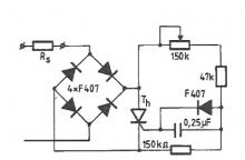 0-220V voltage dimmer circuit
