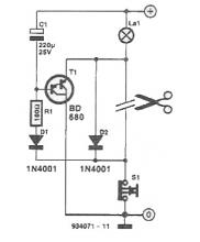Delayed turned off light circuit diagram