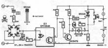 Network voltage indicator electronic circuit