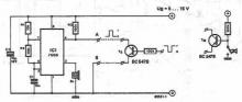 Pressed button sound indicator circuit diagram