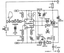 SLB0586A touch control dimming circuit