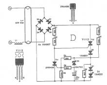 Electronic starter for neon tubes circuit diagram