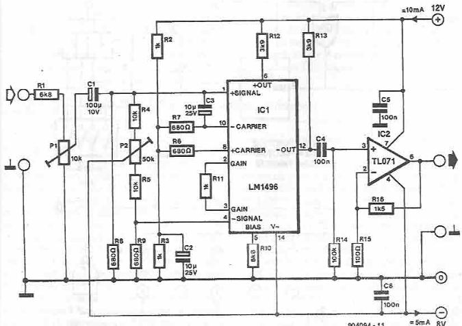Lm1496 Frequency Doubler Circuit