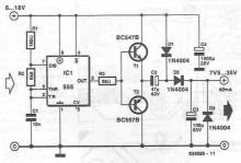 555 timer voltage converter circuit diagram
